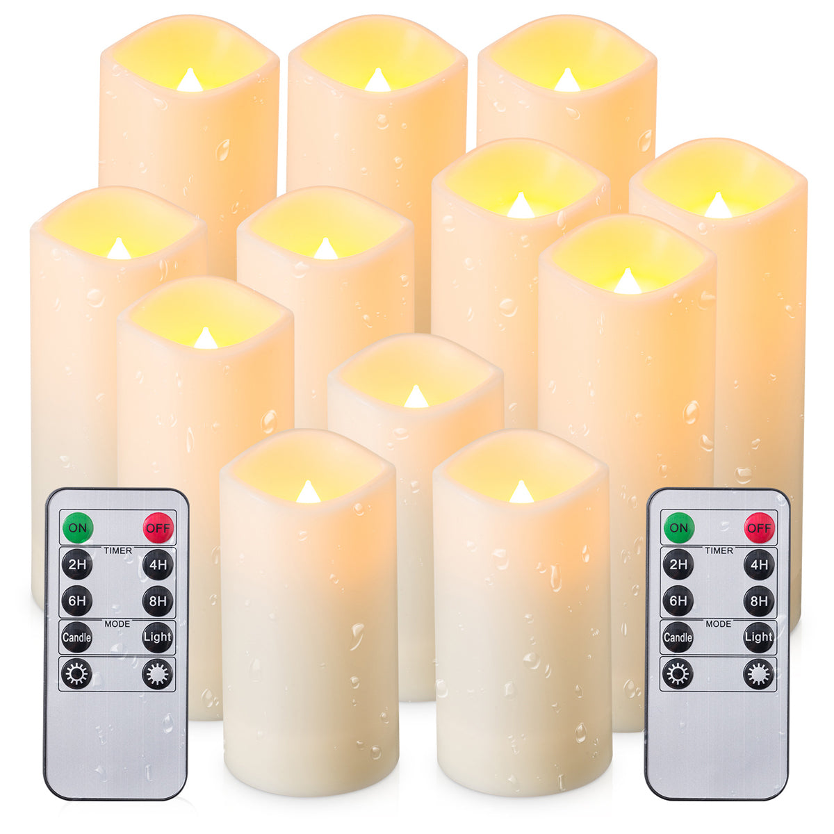 Bougies LED effet flamme