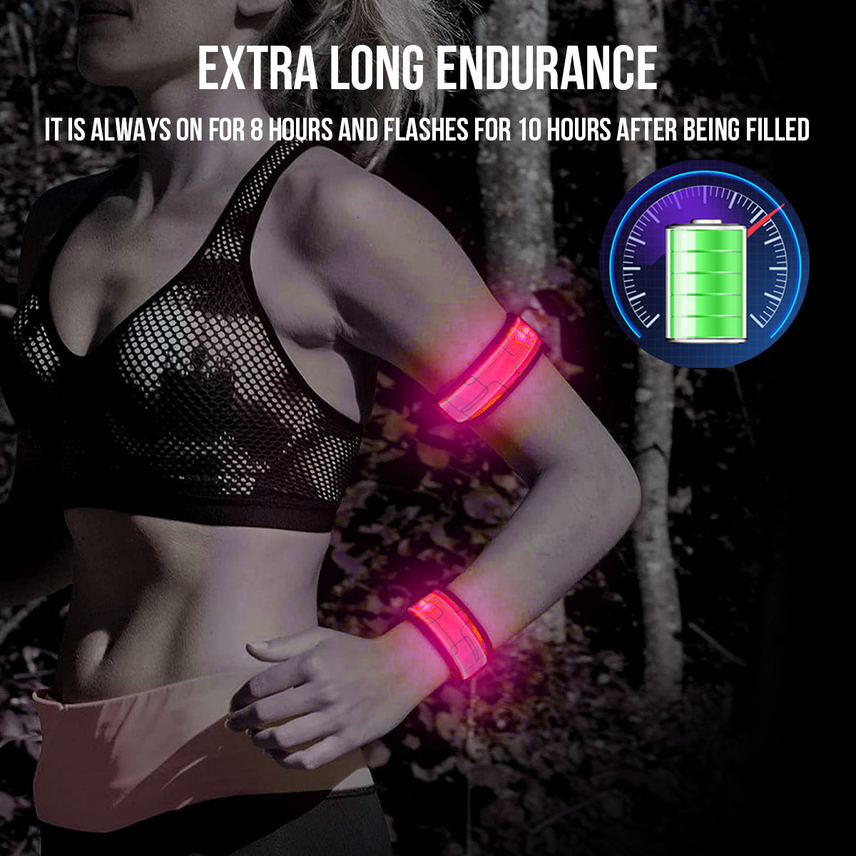 Bande Réfléchissante Jaune Fluo Onamaste - Sécurité Nocturne pour les Sportifs