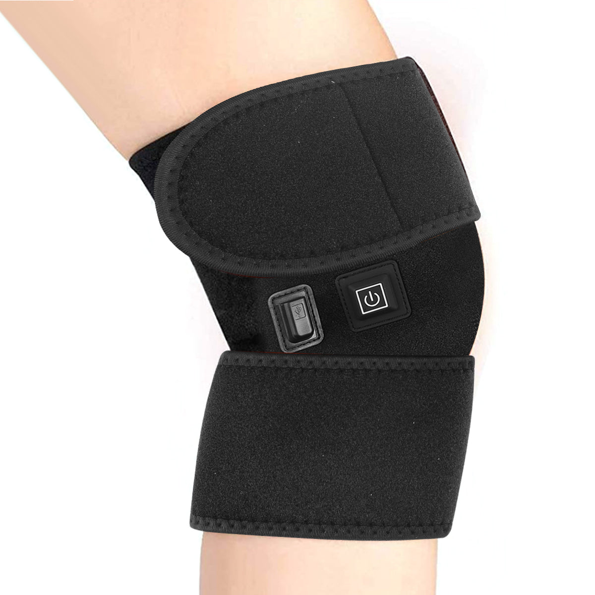 Heated thermotherapeutic knee brace