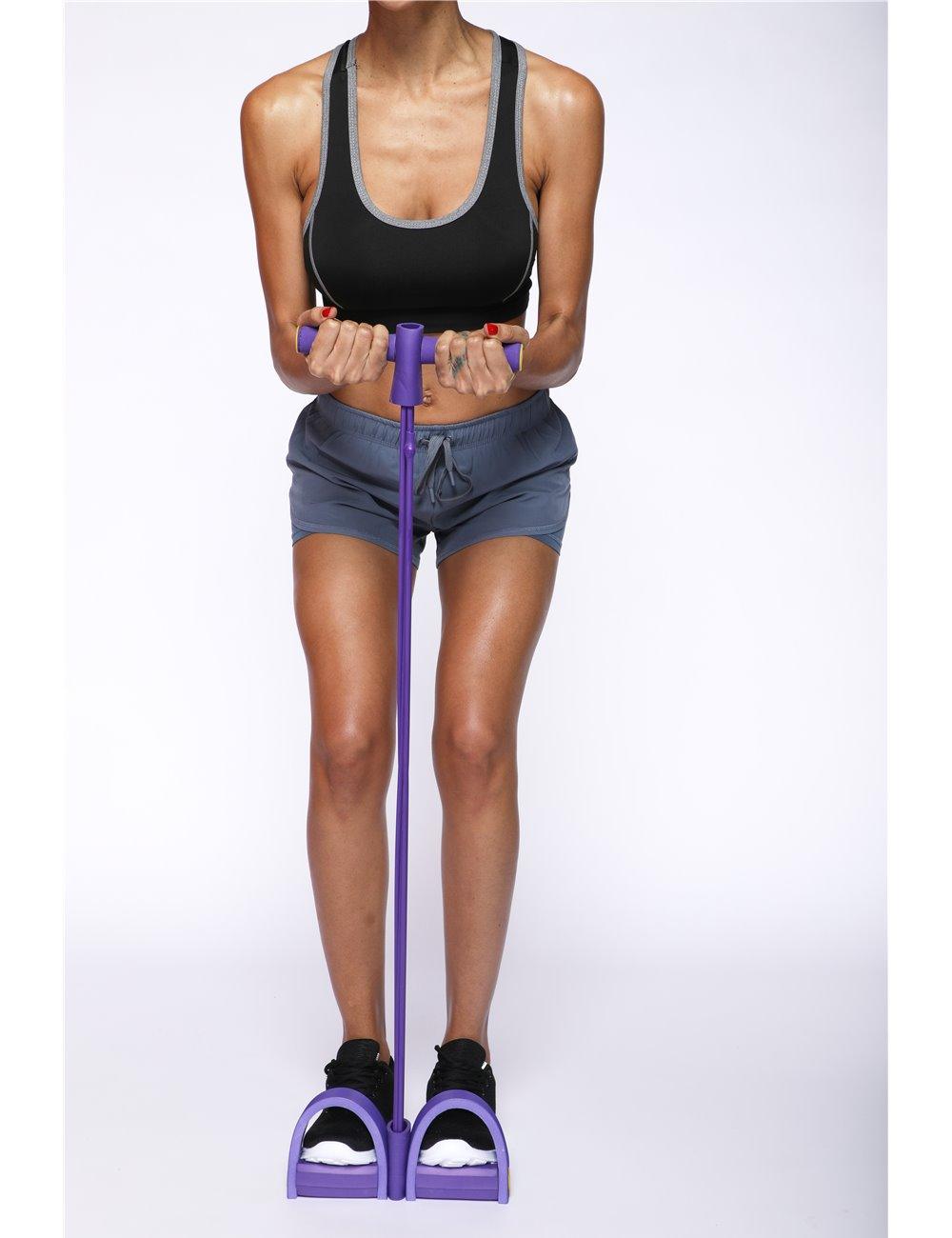 Élastique de musculation avec pédale