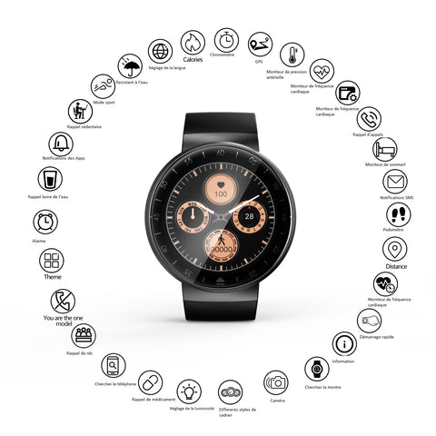 MONTRE CONNECTEE BLUETOOTH MULTIFONCTIONS