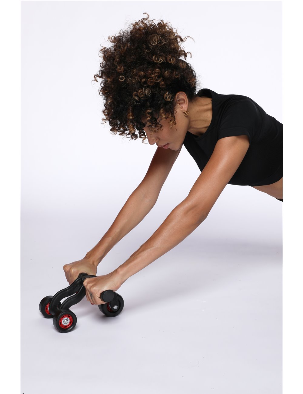 Roue abdominale à roulements