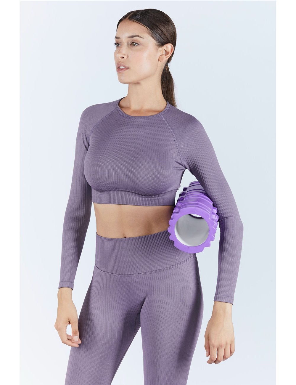 Crop top manche discount longue sport femme